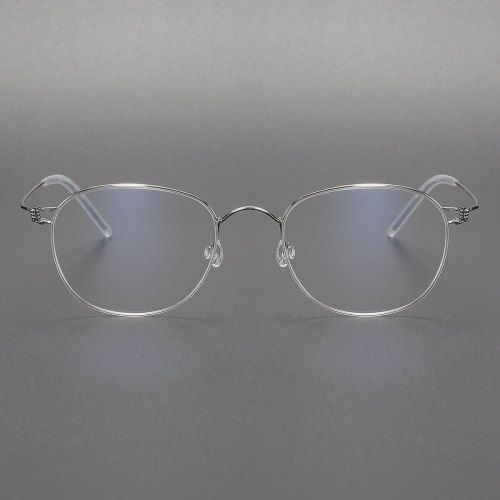 Silver Glasses LE0467 - Elegant Oval Titanium Frames for Sophisticated Style