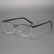 Black Glasses LE0133 - Sleek Titanium Rectangle Frames for a Classic Look