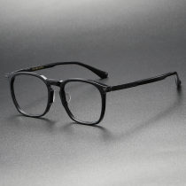 Black Square Glasses LE0219 - Bold Acetate Frame for a Striking Look