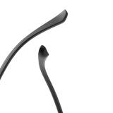 Gold Frame Glasses LE0441 - Black Gold Titanium Browline for a Refined Look