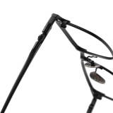 LE0085 Black Square Glasses - Titanium Frame with Adjustable Nose Pads