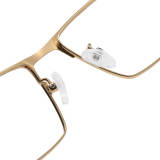 Gold Frame Glasses LE0441 - Black Gold Titanium Browline for a Refined Look