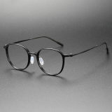 Olet Optical Black Round Glasses LE0193
Olet Optical LE0193 Mens Black Glasses featuring IP plating to reduce allergies, adjustable nose pads, and a screwless design for a lightweight, comfortable wear.
