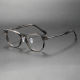 Gray Tortoise Round Glasses LE0456 - Adjustable Acetate Frame with Nut Hinge