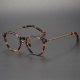 Tortoiseshell Glasses: LE0417 Round Frame in Tortoise & Bronze