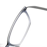 Clear Gray Eye Frames LE0121 - Modern Square Titanium Design