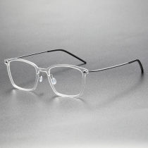 Clear Eyeglass Frames LE0121 - Sleek Titanium and Nylon Design