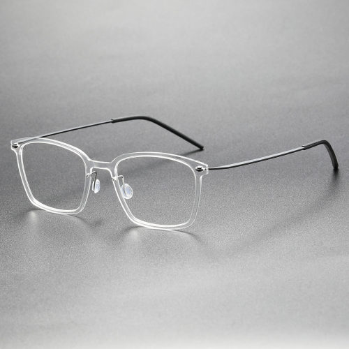 Clear Eyeglass Frames LE0121 - Sleek Titanium and Nylon Design