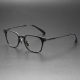 Black Titanium Square Glasses LE0312 - Sleek Design with Decorative Accents