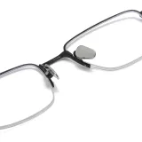 Half Frame Spectacles LE0420 - Black Titanium Design, Comfort Fit