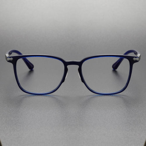 Transparent Blue Eyeglass Frames LE0212 - Comfortable, Stylish Acetate Design
