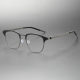 Oversize Glasses LE0261 in Black & Gunmetal - Lightweight Titanium Comfort