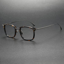 Square Frames Glasses LE0437 in TortoiseShell & Gunmetal | Olet Optical