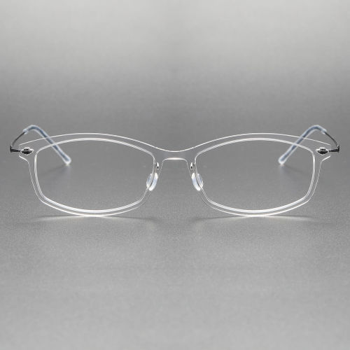 Clear Eyewear Frames LE0117 - Ultra-Light Titanium Oval Glasses | Olet Optical