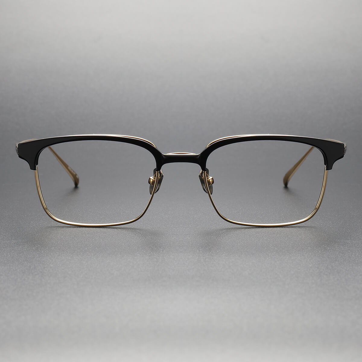 Black Designer Glasses LE0498 | Black & Gold Acetate and