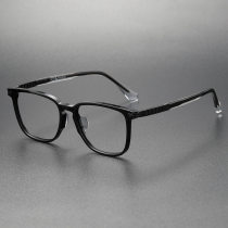 All Black Glasses LE0212 - Lightweight, Hypoallergenic Acetate Frames
