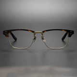 Browline Spectacles LE0322 in TortoiseShell & Gold | Luxurious & Durable Design