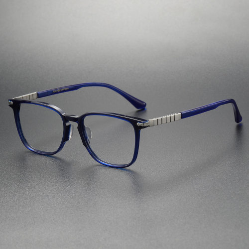 Transparent Blue Eyeglass Frames LE0212 - Comfortable, Stylish Acetate Design