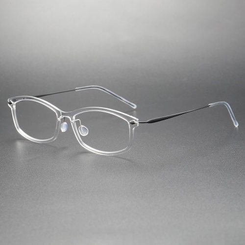 Clear Eyewear Frames LE0117 - Ultra-Light Titanium Oval Glasses | Olet Optical