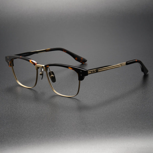 Browline Spectacles LE0322 in TortoiseShell & Gold | Luxurious & Durable Design