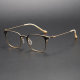 Luxurious Black & Gold Titanium Square Glasses LE1051 | Olet Optical