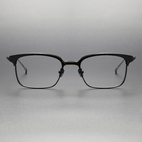 Large Glasses Frames LE0498 | TortoiseShell & Black Luxury Eyewear