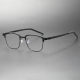 Black Frames Glasses LE0258 - Titanium Browline, Screwless & Durable