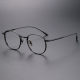 Black Round Glasses LE1082 - Sleek Titanium Design for Modern Comfort and Style