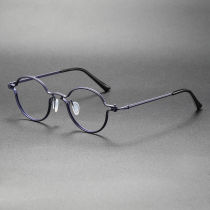 Purple Prescription Glasses LE0462 - Elegant Round Titanium Design