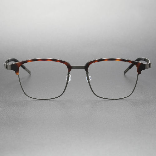 Big Glasses LE0258 - TortoiseShell & Gunmetal, Lightweight & Hypoallergenic