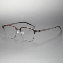 Big Glasses LE0258 - TortoiseShell & Gunmetal, Lightweight & Hypoallergenic