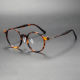 Large Round Prescription Glasses LE0457 - TortoiseShell & Bronze, Unisex Design