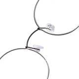 Small Glasses LE0292 - Black Titanium Round Frames, Ultra-Light & Hypoallergenic