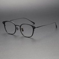 Black Glasses Frames LE1044- Sleek Titanium, Lightweight & Allergy-Free