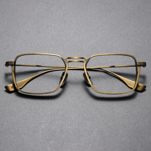 Large Frame Reading Glasses LE0305 - Bronze Titanium, Sleek & Hypoallergenic