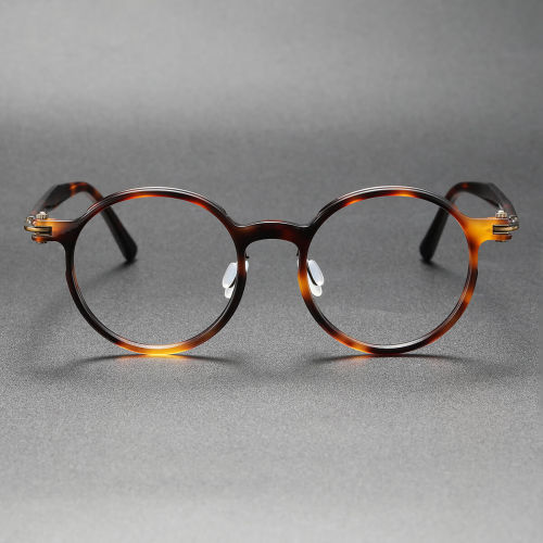 Large Round Prescription Glasses LE0457 - TortoiseShell & Bronze, Unisex Design
