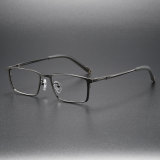 Titanium Glasses Frames LE0160: Gunmetal Finish, Lightweight & Allergy-Free