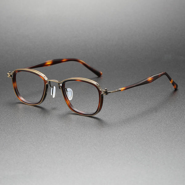 Tortoiseshell Glasses LE0448: Elegant TortoiseShell & Bronze, Progressive Lenses