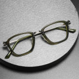 Square Glasses LE0452 - Elegant Gray TortoiseShell Acetate Design