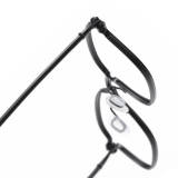 Black Square Glasses LE0465 - Sleek Titanium Minimalist Design