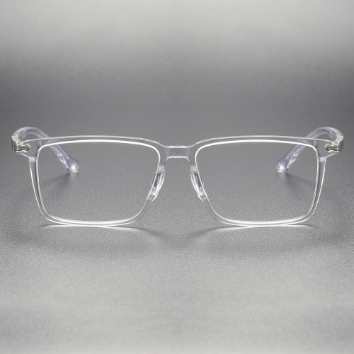 Clear Glasses Frame LE0218 - Lightweight Hypoallergenic Acetate Design