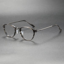 Cool Glasses LE0453 - Grey TortoiseShell & Gunmetal Oval Frames