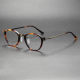 Large Glasses LE0453 - TortoiseShell & Bronze Oval Frames