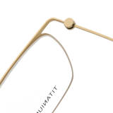 Gold Aviator Glasses LE0089 - Lightweight Titanium, Screwless Design