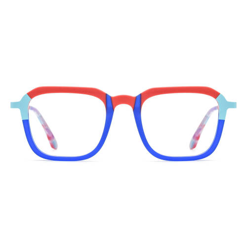 Large Glasses Frames - LE3030 Frosted Blue - Durable and Stylish Acetate Square Glasses