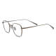 Square Spectacles in Black & Gold - Lightweight, Hypoallergenic Titanium Glasses, LE3011