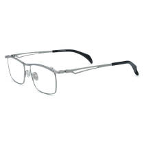 Clip On Titanium Glasses LE3003 - Silver