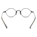 Gunmetal Glasses Frames - Lightweight Titanium Round Glasses with Hypoallergenic Coating, LE3020