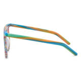 Round Tortoise Shell Glasses - LE3026 Frosted TortoiseShell Acetate Frames with Unique Bridge Design