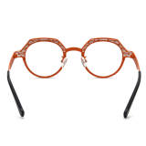 Geometric Titanium Glasses LE3023 - Blue & Orange